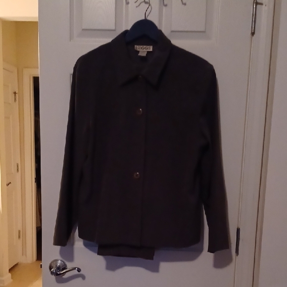 🍭🏍Khaki Button-Up Jacket And Pants - Picture 5 of 16